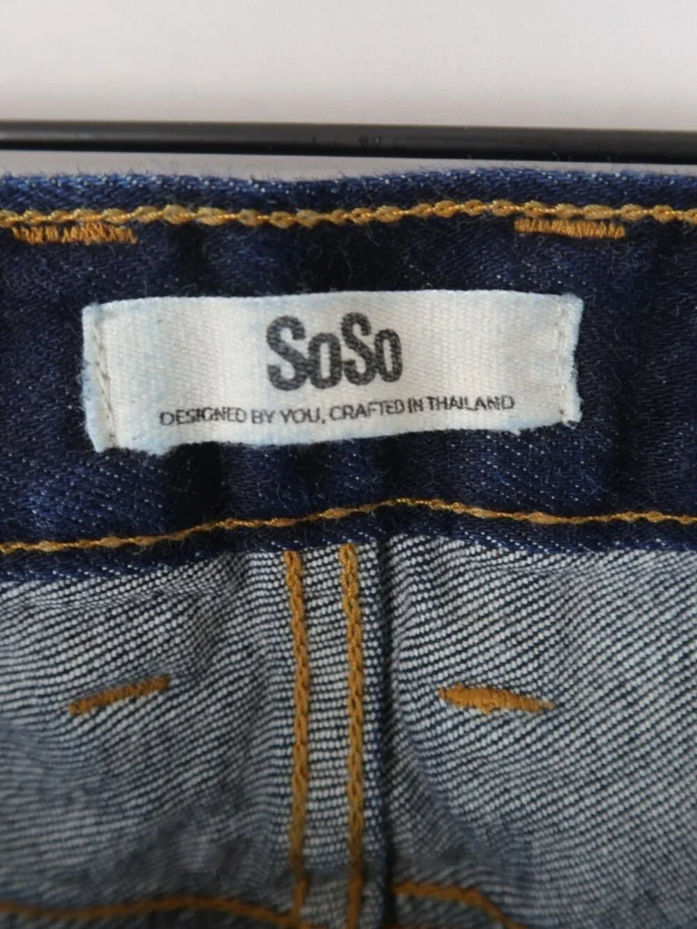 Soso Jeans Mens 31 Blue Selvedge Raw Denim Skinny Fit Custom Made Dark Wash